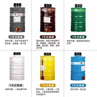 Tangshan Puda gas mask filter canister activated carbon reagent full mask cover filter box disinfection chemical paint