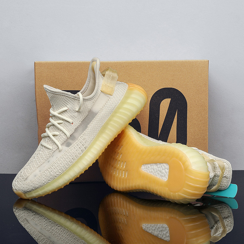 Putian Coco zapatos 2023 verano nuevo 350v2 volando tejido transpirable hombres y mujeres pareja zapatos palomitas zapatos para correr hombres