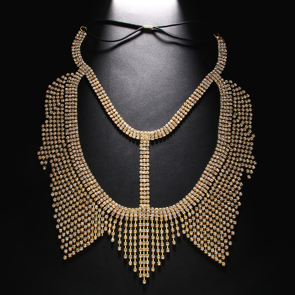 Tendencia transfronteriza rhinestone máscara de la personalidad europea y americana mascarada borla máscara accesorios máscara femenina