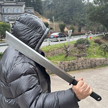 斩马刃砍山钢刀长刀大刀自驾牛尾刀战术长款汉服配饰冷兵器未开刃