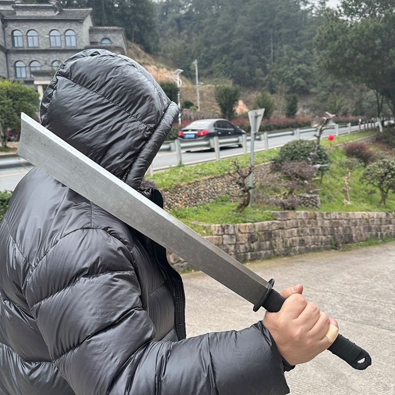 斩马刃砍山钢刀长刀大刀自驾牛尾刀战术长款汉服配饰冷兵器未开刃