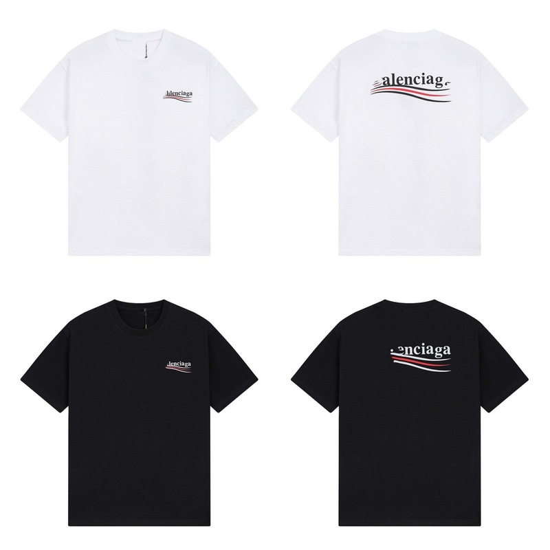 国境を越えた貿易 25ssB 春夏ロゴプリント半袖カジュアルルーズ男女カップル同じスタイル Tシャツトレンディなブランド|undefined