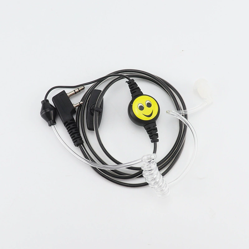 Кристалл смайлик пустой остров домофон машина кабель наушников домофон телефон Универсальный высокого класса ухо анти-тянуть гарнитура