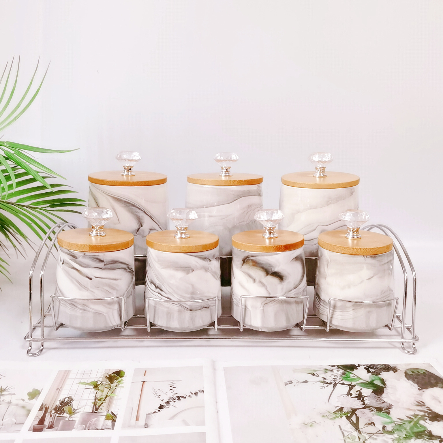 Mármol gris + diamante