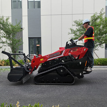 履带式滑移小铲车建筑工程多功能微型装载机工地清渣搬运专用机械