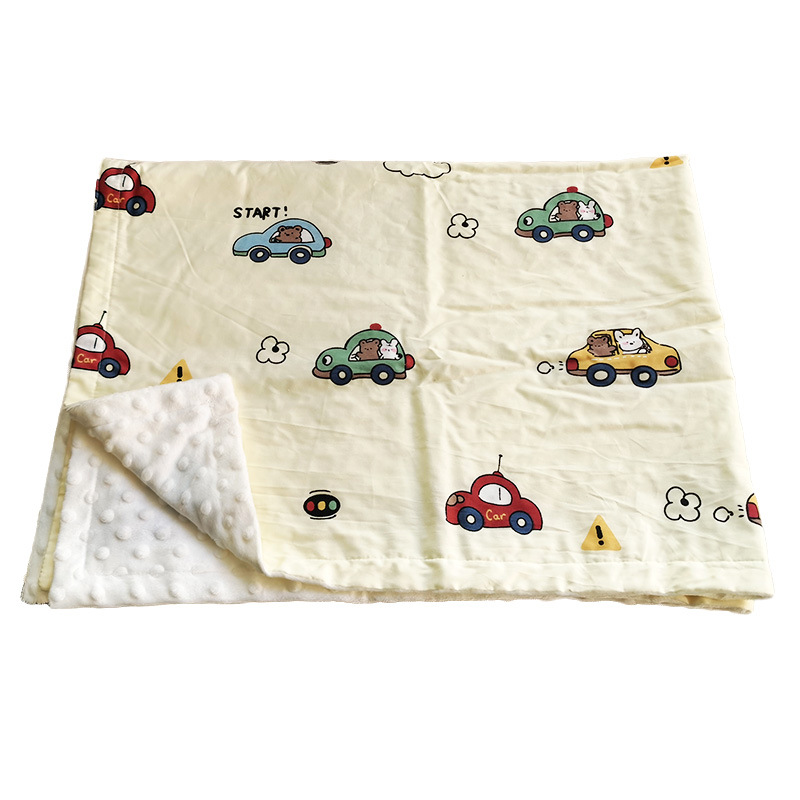 Manta de gorro de bebé de algodón de sarga de doble capa manta de bebé manta de gorro calmante para niños manta de colcha