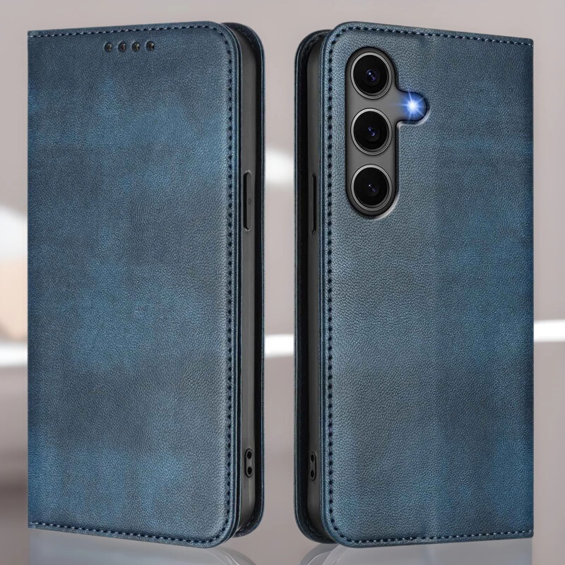 Suitable for Samsung Note8/9/10/20 Retro Pattern Mobile Phone Xcover 7Pro Flip J730 Card Protective Cover