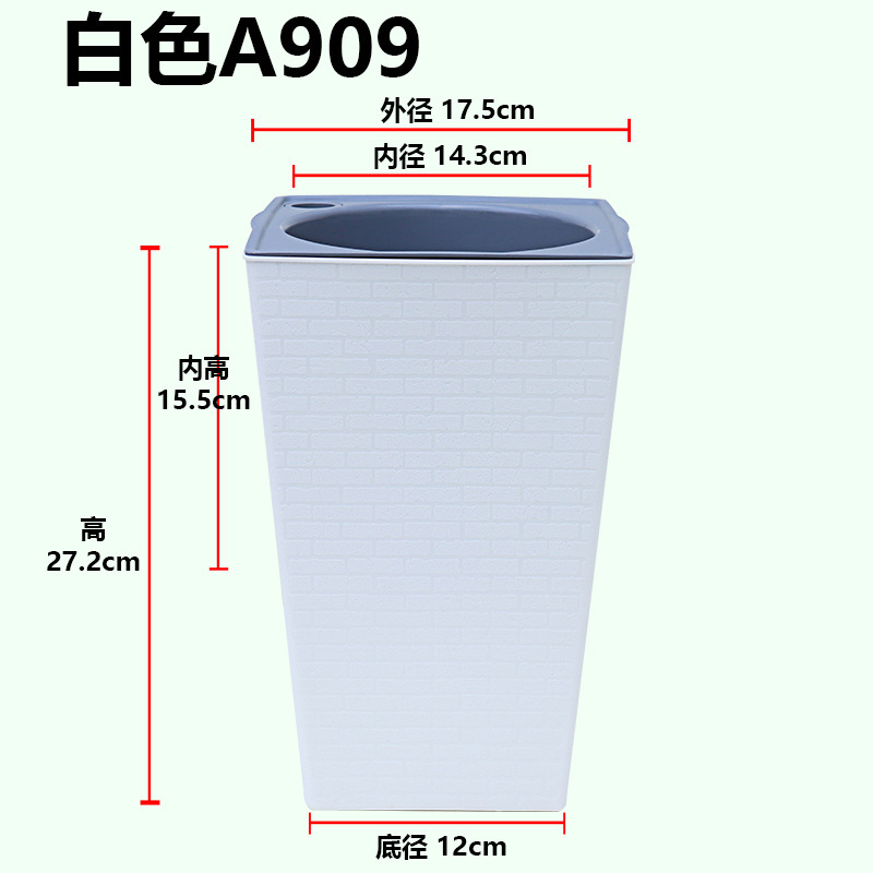 現物クロスボーダー欧林沢プラスチック怠け者盆栽植木鉢煉瓦紋方形高金多色自吸水盆|undefined