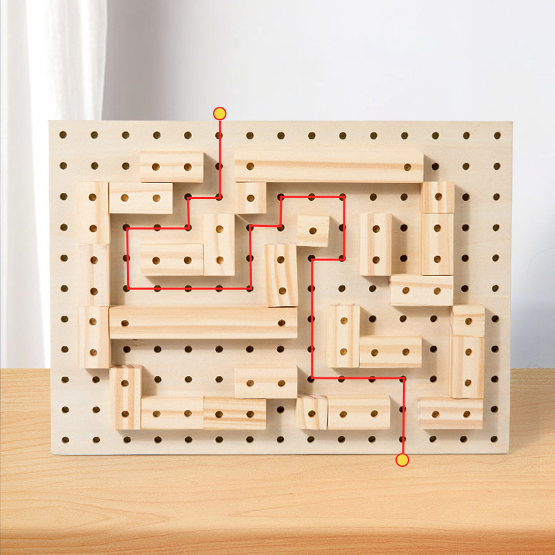 Bloques de construcción de madera para niños ensamblaje creativo de bloques de construcción de construcción puzzle de construcción de mano juegos cerebrales