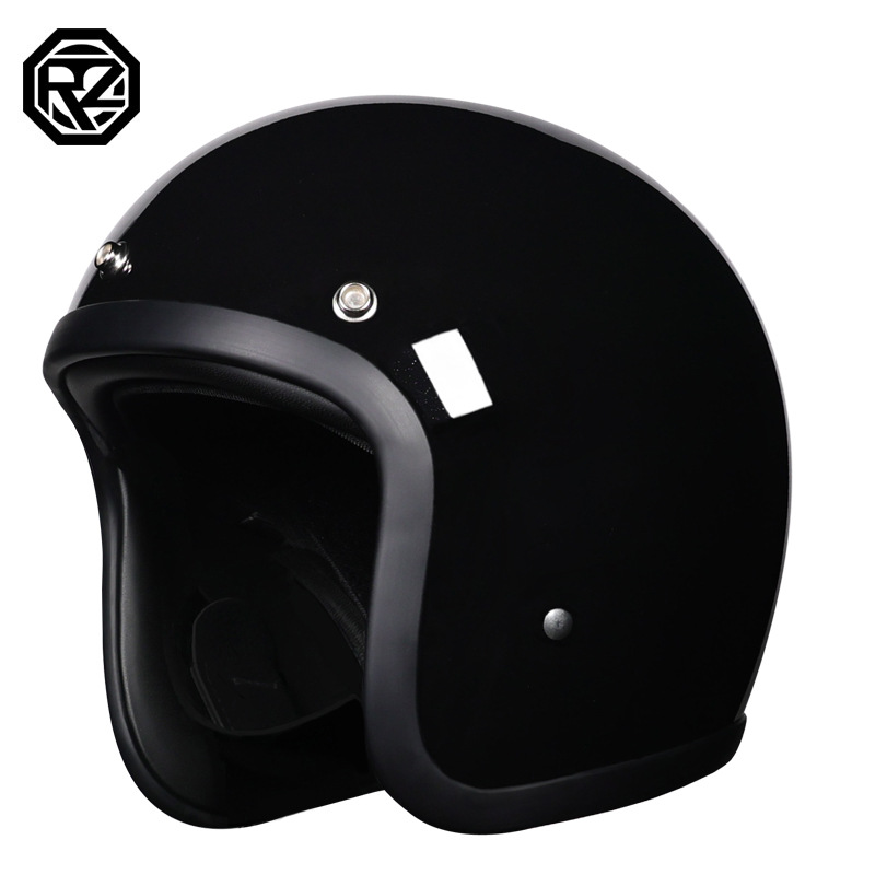 Casco de estilo japonés 500 exclusivo transfronterizo Casco retro Casco de motocicleta FRP 3/4 Casco