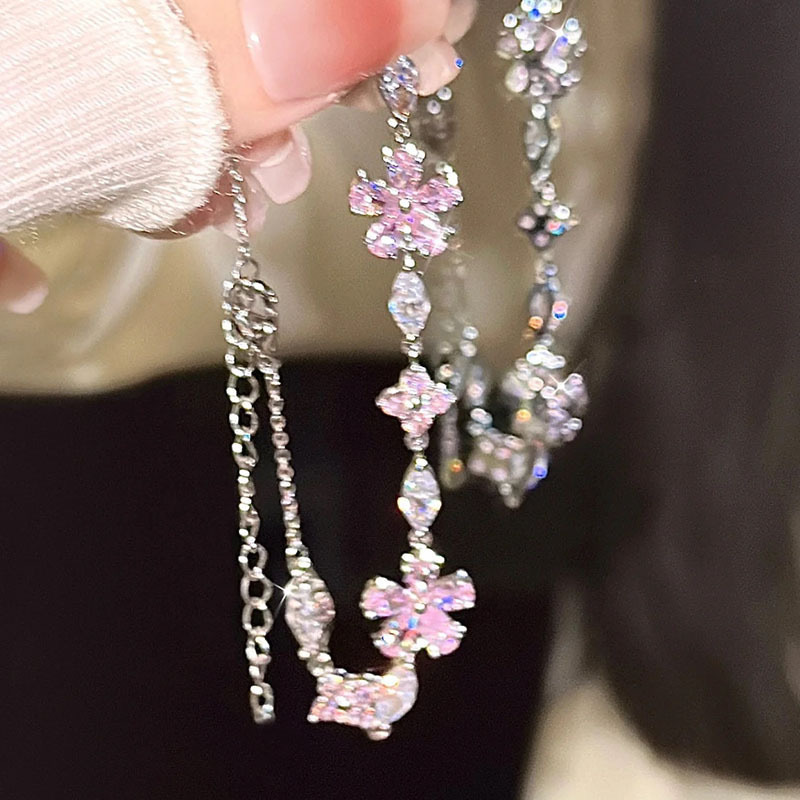 Pink cherry blossom zirconia