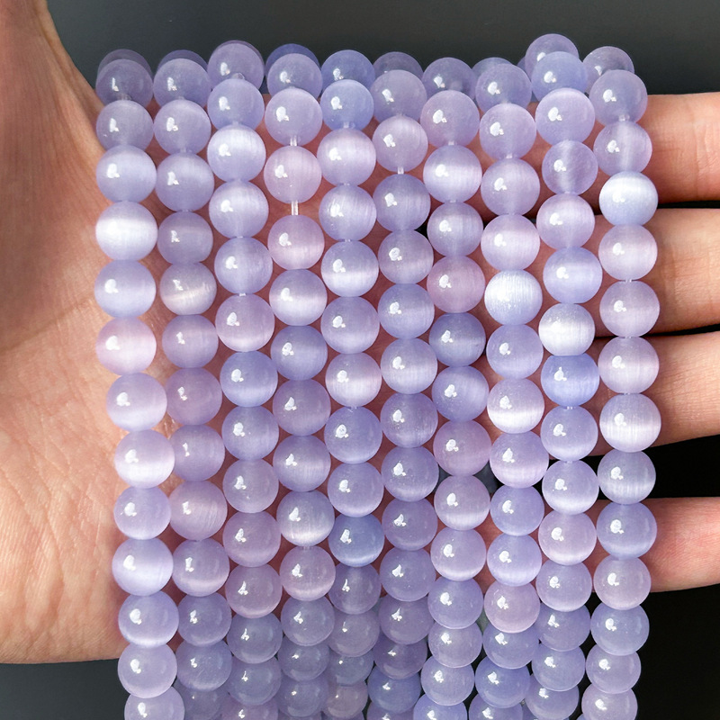 Cat's Eye Stone Loose Beads DIY Violet Cat's Eye Round Bead Bracelet Wholesale 32 Colors Available Natural Loose Beads for Stringing Cat's Eye Stone Loose Beads DIY Violet Cat's Eye Round Bead Bracelet Wholesale 32 Colors Available Natural Loose Beads for Stringing