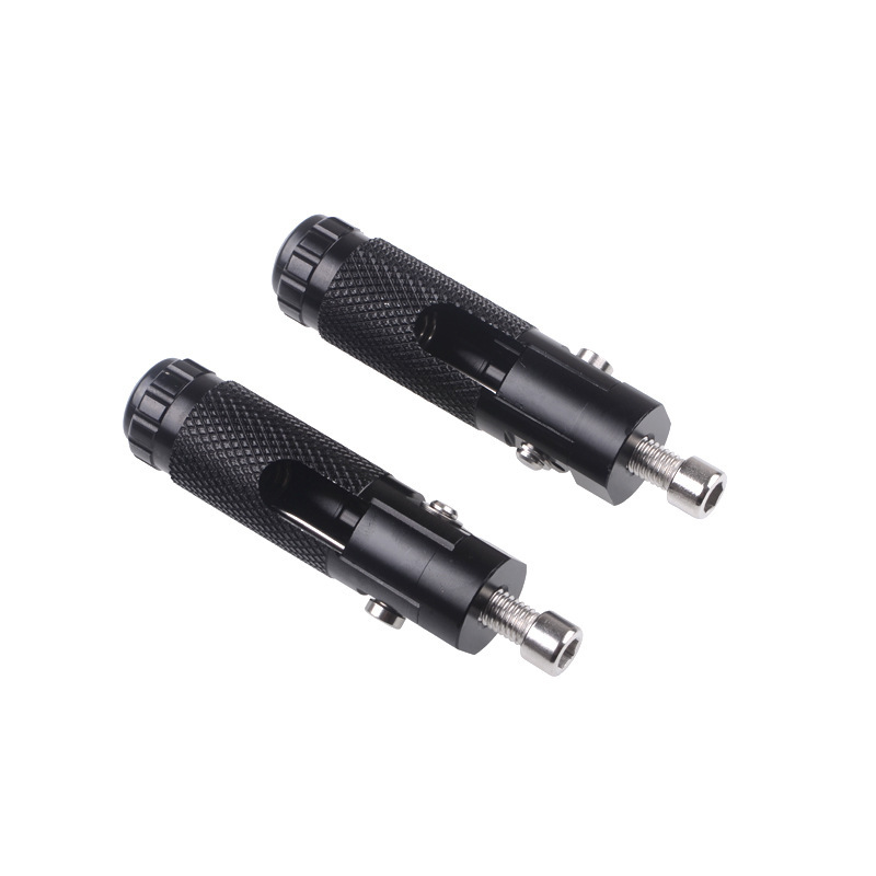 Motorcycle Accessories Foldable Footrests Modified Universal Foot Pegs Aluminum Alloy Foot Pedal Anti-Fall Model with Anti-Fall Design
