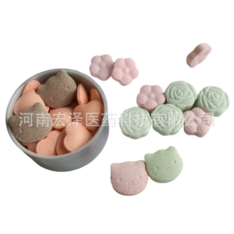 OEM processing of various dosage forms, strawberry flavored VC chewable tablets, hawthorn chicken gizzard tablets, OEM customization