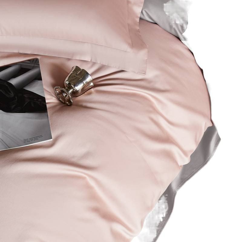 Cotton Duvet Cover Set, Luxury Solid Colour Bedding Collection_voghion.com