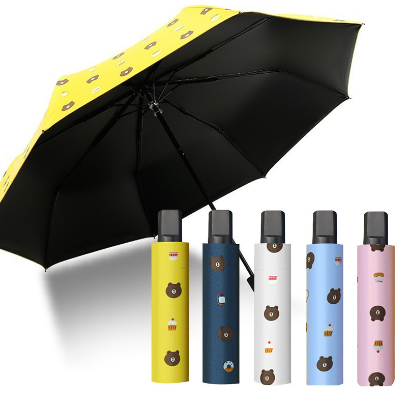 Paraguas plegables de sombra solar manual 7 hueso / 8 hueso / 10 hueso muchos paraguas al por mayor