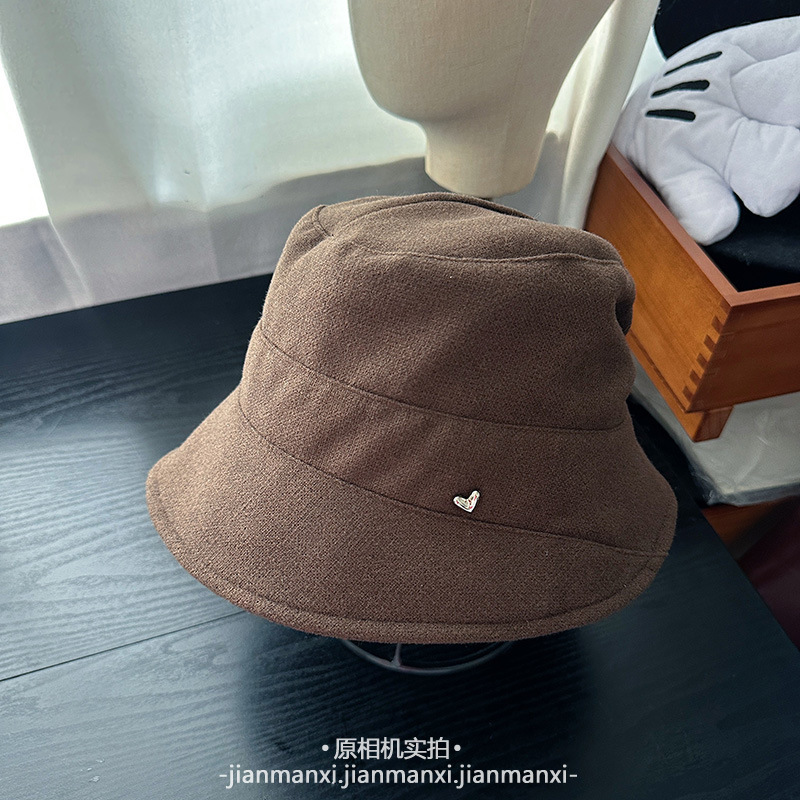 帽子女秋冬季新款韩版百搭显脸小渔夫帽日系简约纯色休闲遮阳帽潮|undefined