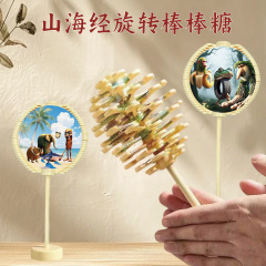2025旋转棒棒糖变脸解压神器奇特益智男童螺旋树脸谱减压玩具