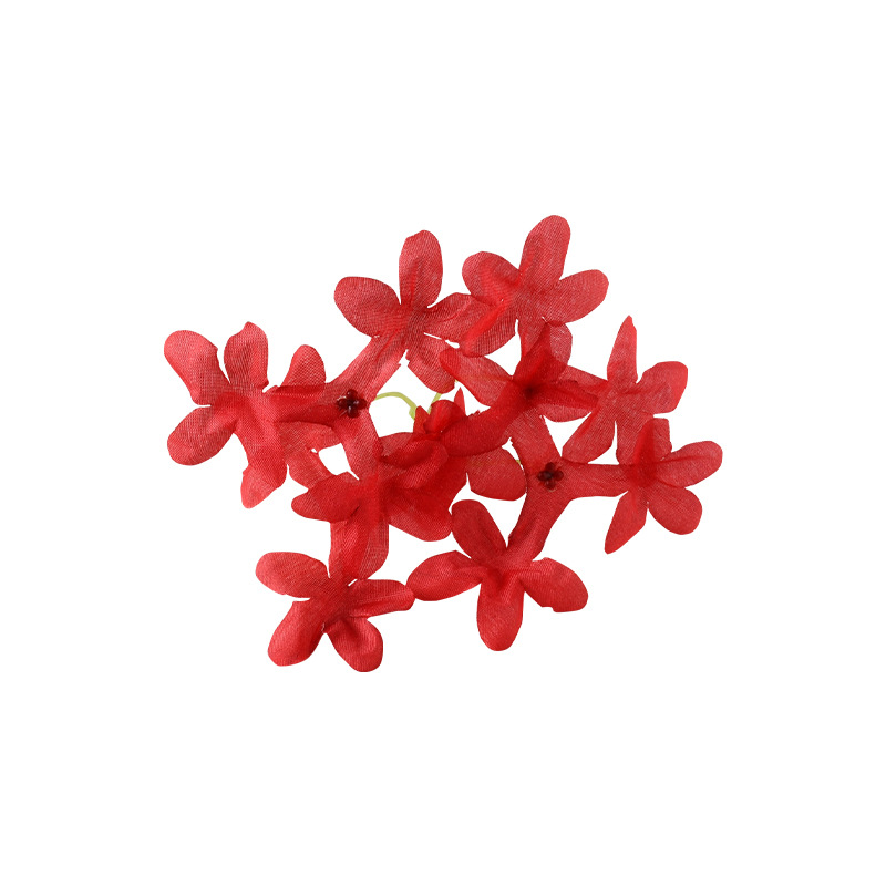 Simulación de flores de clavo de cereza cruz pinzas de cabello guirnaldas joyas diy boda decoración del hogar flores falsas