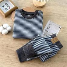 春秋冬新款儿童保暖套装宝宝秋衣套装男女童8德绒家居服秋衣秋裤a