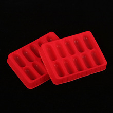 厂家pvc植绒吸塑托盘化妆品包装内托红色收纳塑料