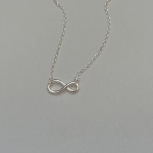 范智乔 韩国韩版925纯银无穷锆石项链简约气质ins网红小红书项链