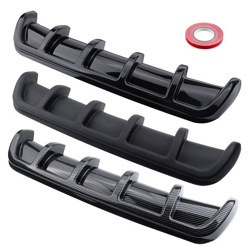 Universal Universal Car Rear Spoiler Wing Shark Fin Chassis Diffuser Lip 92cm (Spoiler) - 67cm-gloss-black-rear-spoiler