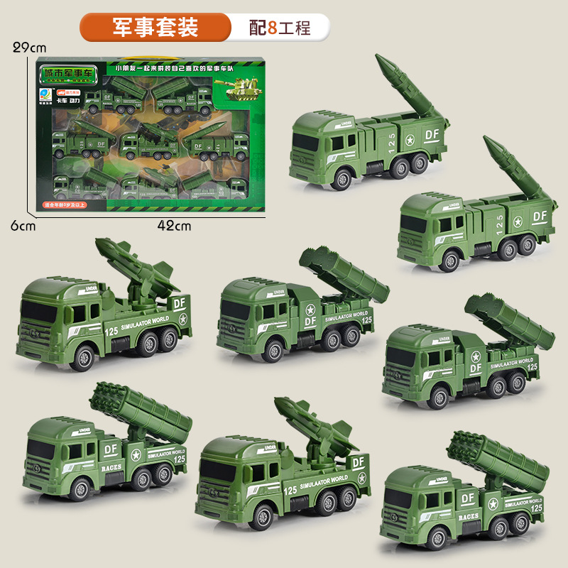 Venta directa de fábrica, juguetes, juegos de vehículos de ingeniería para niños, caja de regalo grande