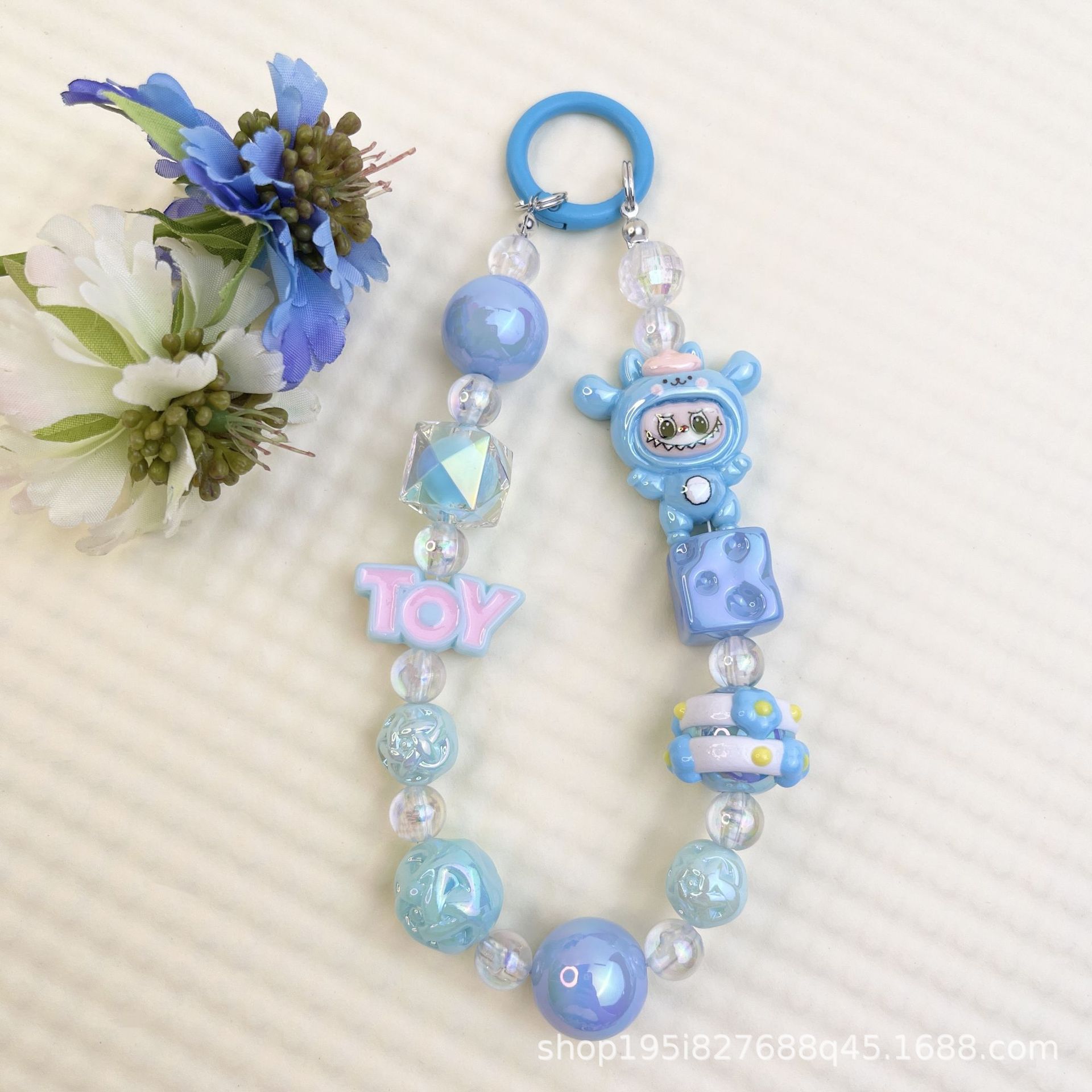 레터 브랜드 라부부 펜던트 블루(프리 스페이서)