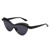 Fashionable elastic trend universal sunglasses, city style, cat's eye