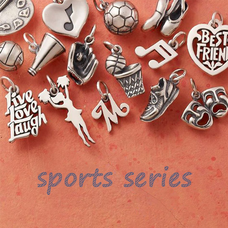 Spherical Football Basketball Stainless Steel Pendant Wholesale Nihaojewelry display picture 2