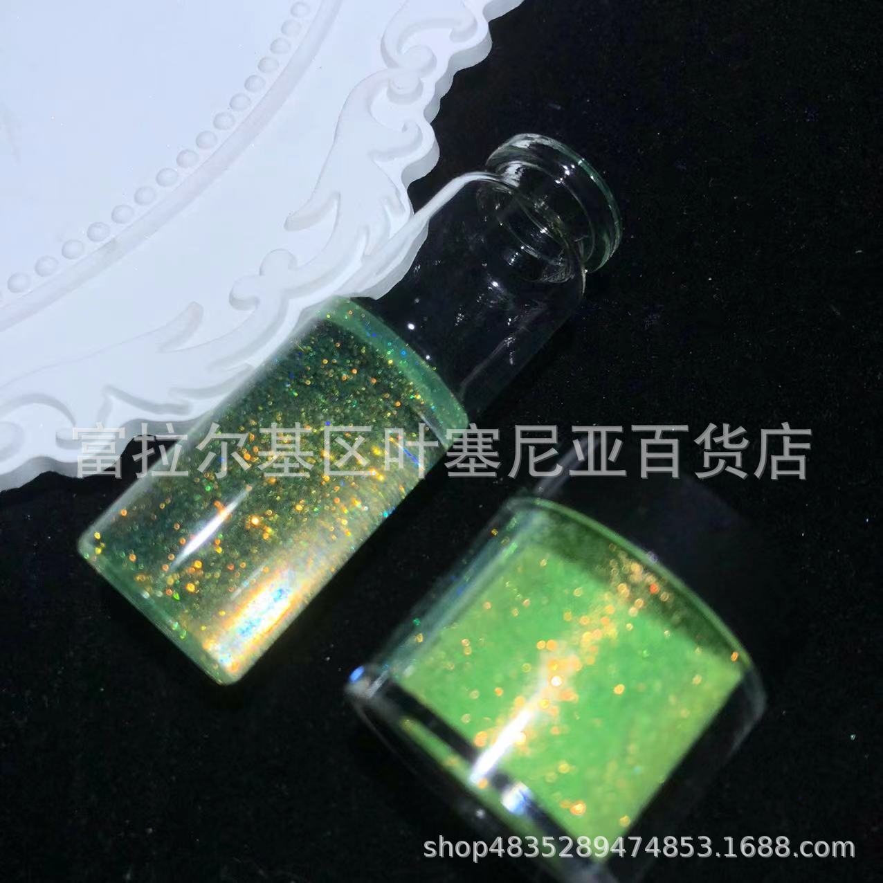 0,1mm polvo de diamante de oro galaxia magia oro diamante polvo epoxi pintura de fuego cera suspensión colorido brillo al por mayor 9 colores traje