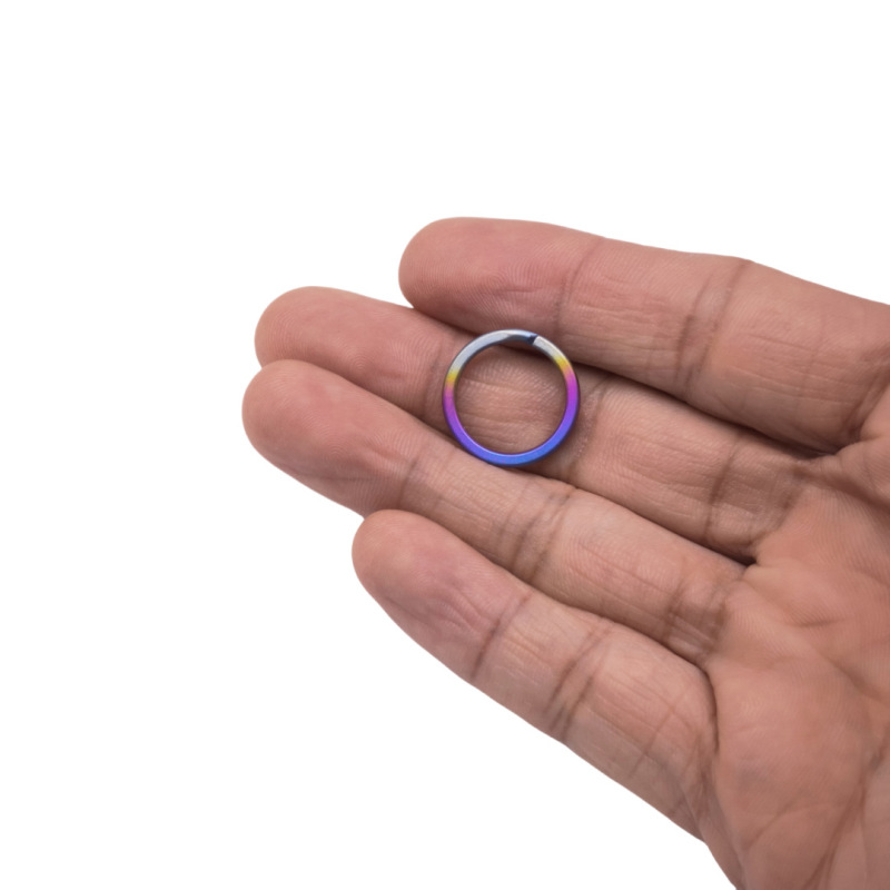 チタン合金キーホルダーキーリング純チタンキーホルダーメーカー卸売り10-35mm多目的錆びないリング|undefined