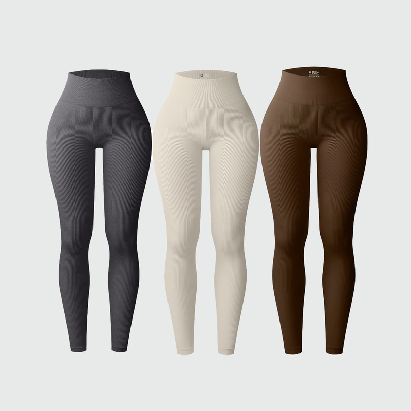 ヨーロッパとアメリカのスレッドヨガパンツ、女性用シームレスレギンス、ハイウエストヒップリフティングランニングスポーツフィットネスパンツ、ヨガウェア|undefined