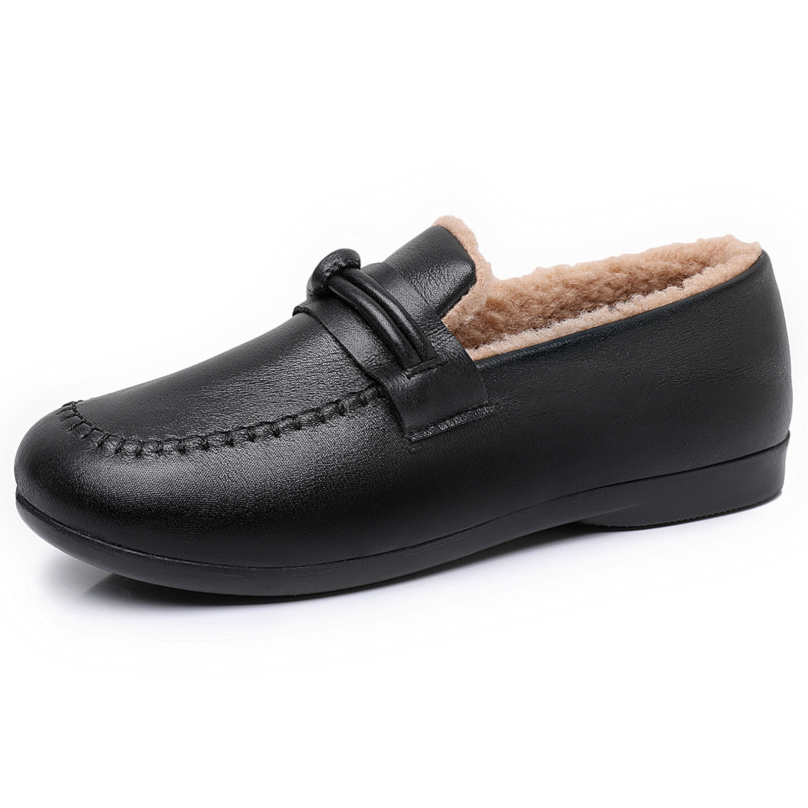 Zapatos de algodón de mujer procesamiento personalizado botas de mujer ligeras y cómodas botas de cuero de moda botas de nieve calientes de un pie botas cortas