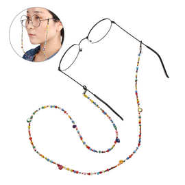 跨境欧美项链米珠口罩挂链眼镜挂链眼镜链口罩链眼镜挂绳口罩绳