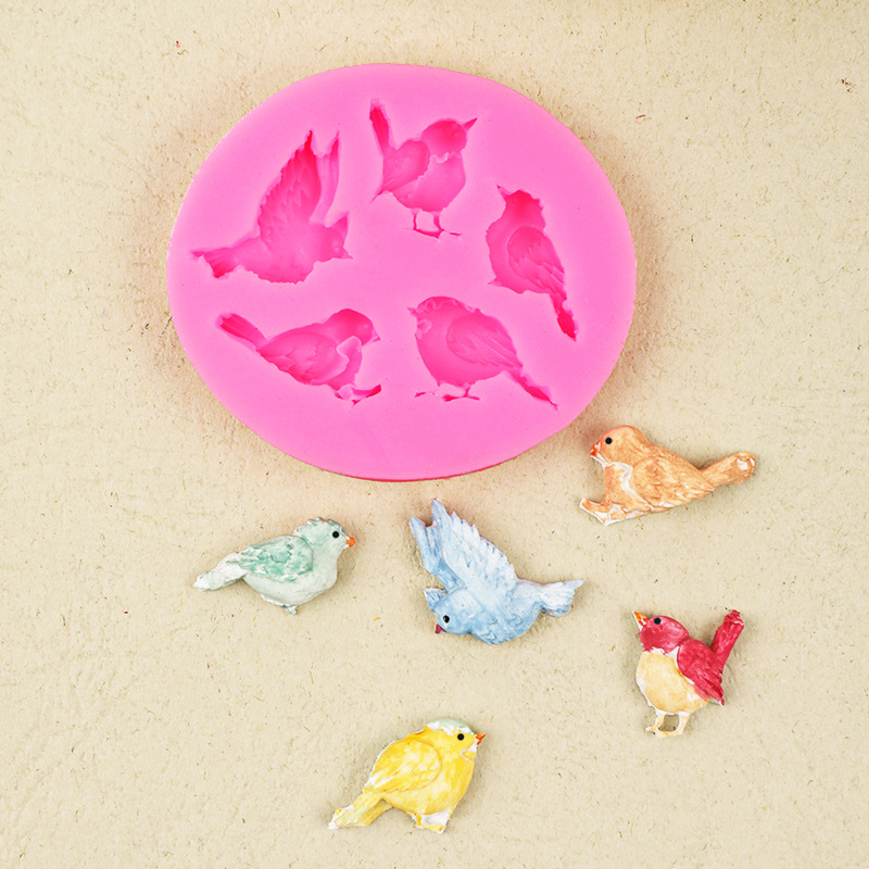 Nueva golondrina pájaro silicona molde Mesa decoración colgante hecho a mano epoxi DIY accesorios de la joyería decoración del molde