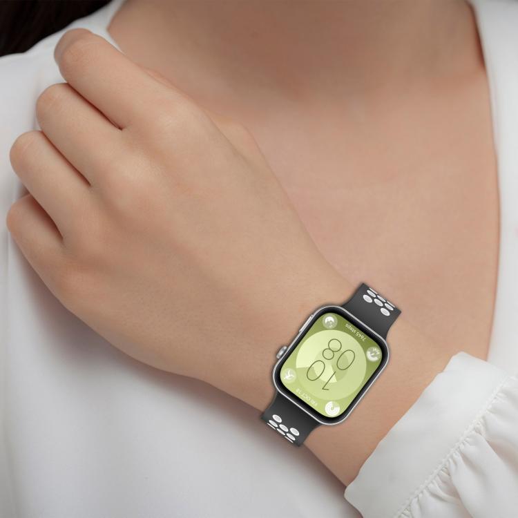 Para Huawei Watch Fit 4 Pro / Fit4 / Fit3 correa de reloj deportivo de silicona transpirable bicolor