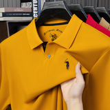 Хлопковая летняя однотонная футболка с коротким рукавом, пони, футболка polo, 100% хлопок, с вышивкой