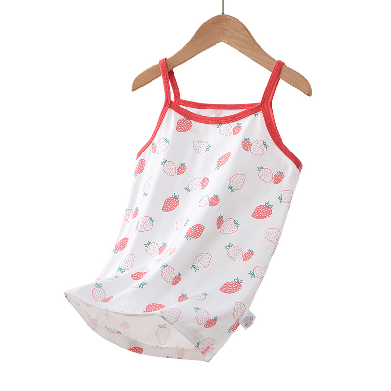Sin hueso ropa para niños Nueva camisola de las niñas de dibujos animados bebé fresco impreso verano camisola elástico entrega de una sola pieza