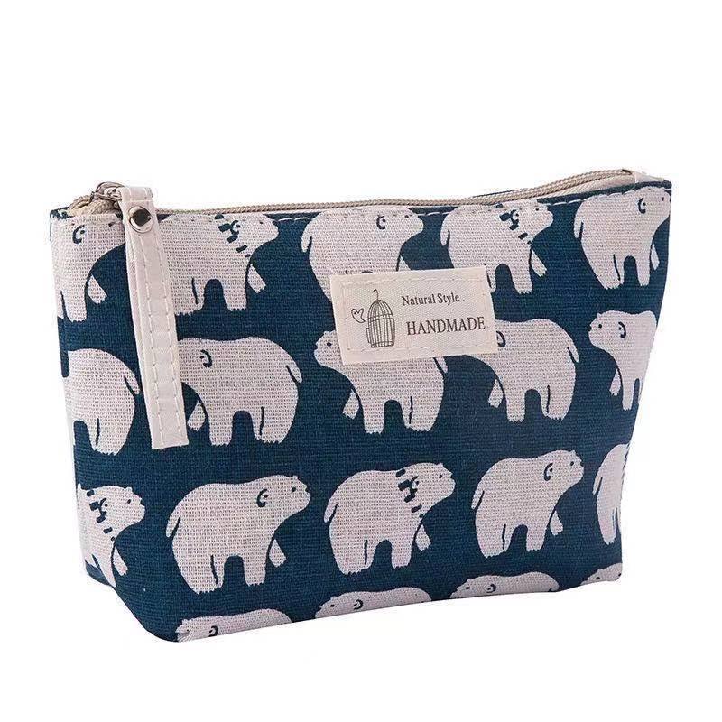 Women's Medium Canvas Geometric Basic Square Zipper Cosmetic Bag display picture 3