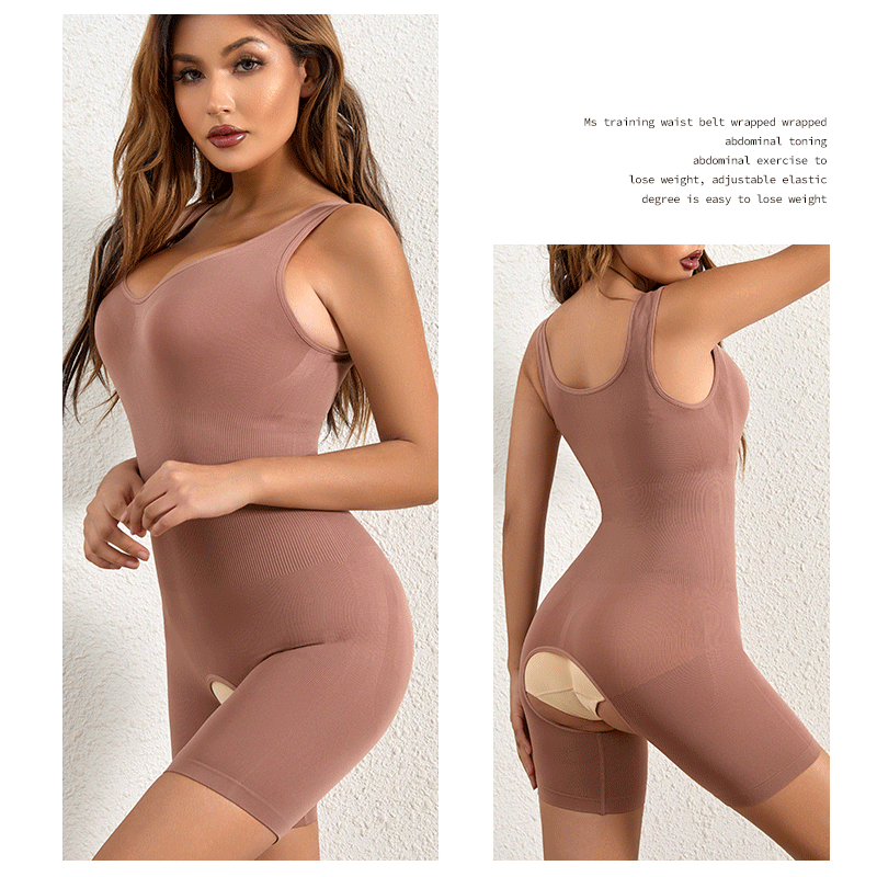 Túnica moldeadora de una pieza para mujer, corsé moldeador de abdomen, túnica posparto, talla grande, abierta, moldeadora de pecho ajustada y ajustada