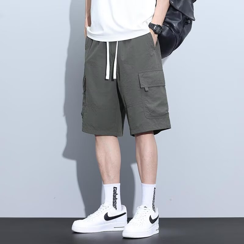 Manufacturer Wholesale Shorts Men's Summer Cool Casual Pants Youth Loose Wear-Resistant Straight Work Pants Manufacturer Wholesale Shorts Men's Summer Cool Casual Pants Youth Loose Wear-Resistant Straight Work Pants