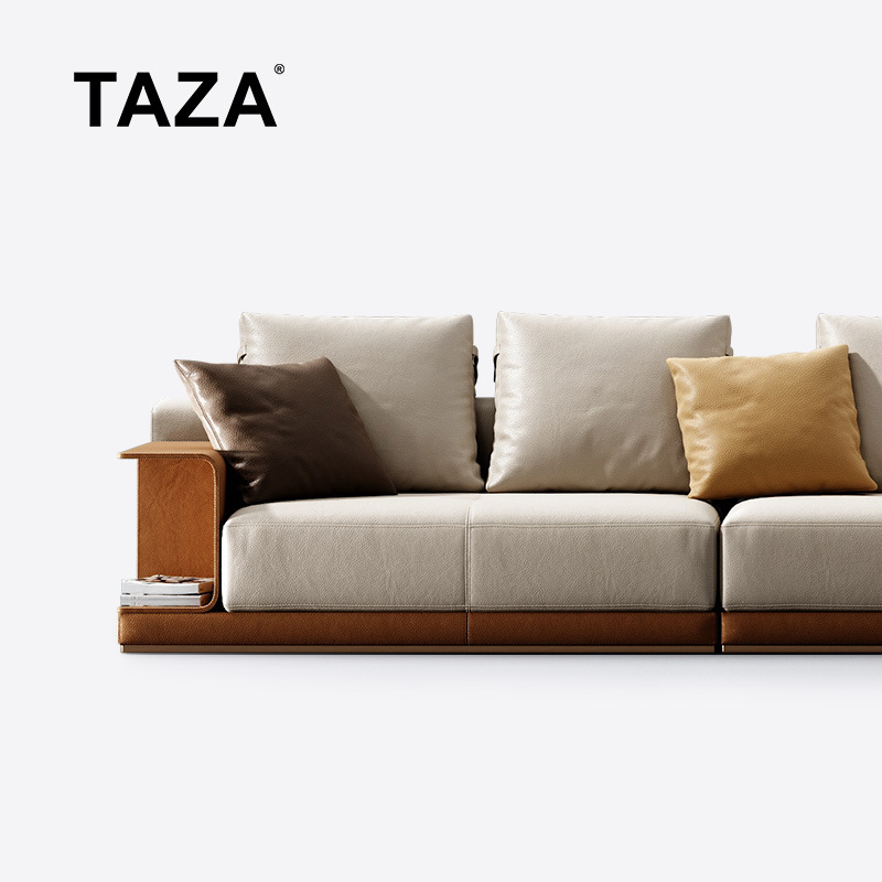 Taza Italian Accessible Luxury Modular Sofa House Whole House Living Room Series Designer Leather Sofa