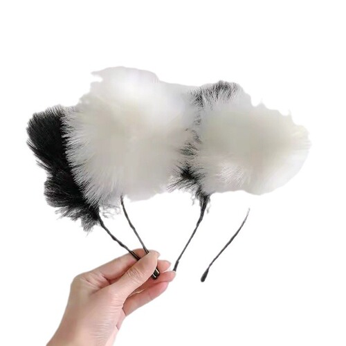 Cute bell cat-ear hairband with bowknot headband for cosplay, internet celebrity style, sweet hair accessories