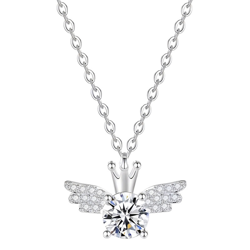Collar de Clavícula con Dije de Corazón para Mujer de Acero de Titanio Personalizable para Uso Diario