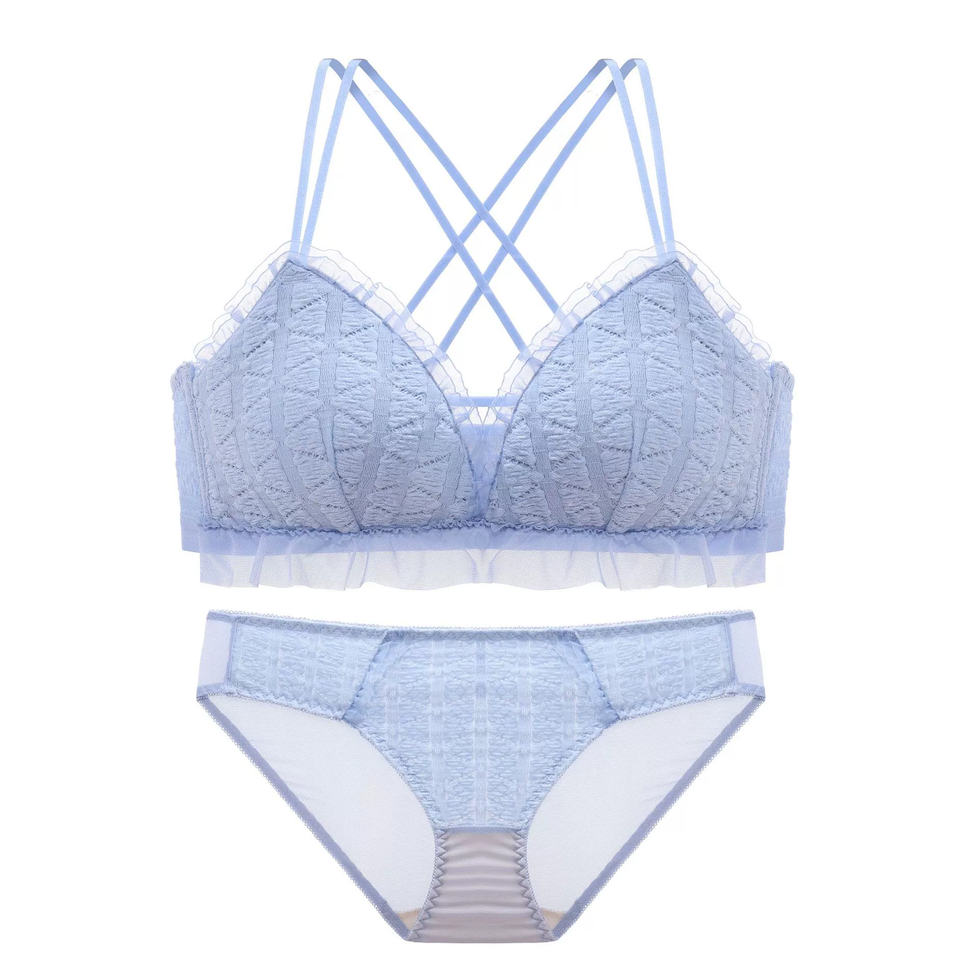 Бюстье/бюстье без шнуров lace Wireless Bralette (подростковая девушка), японский стиль с оборкой, размеры 32/70–38/85 AB