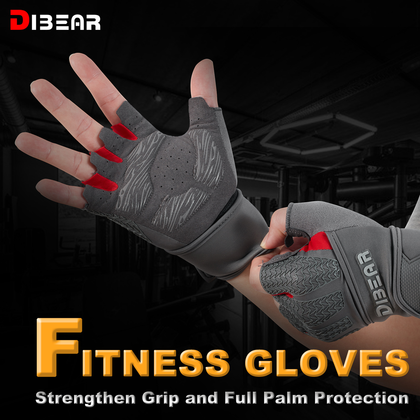 Nuevos guantes de fitness antideslizantes de medio dedo para exteriores e interiores para hombres y mujeres, suministros de entrenamiento, equipo de protección deportiva resistente al desgaste y transpirable
