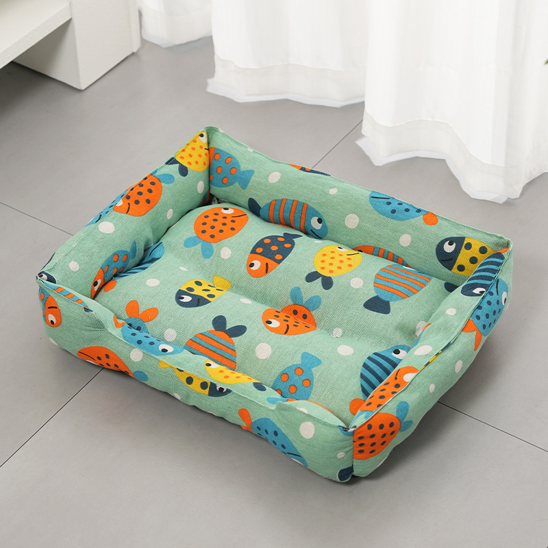 Poisson-clown (nid carré) / S-44*32cm