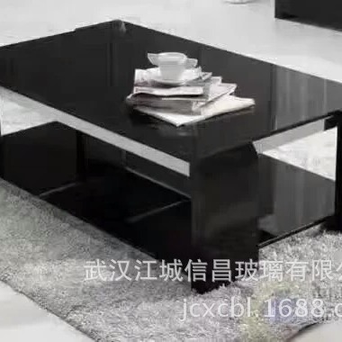 黑色钢化玻璃玻制品夹丝家具钢化玻璃电控调光玻璃